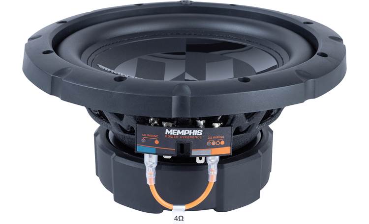 Memphis Audio PRX824 Power Reference Series 8" dual voice coil component subwoofer — selectable 2- or 4-ohm impedance