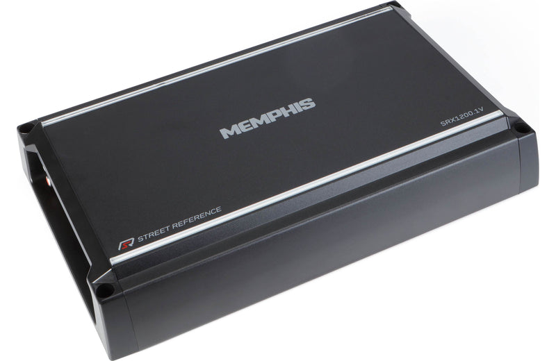 Memphis Audio SRX1200.1V Street Reference mono subwoofer amplifier — 1200 watts RMS x 1 at 1 ohm