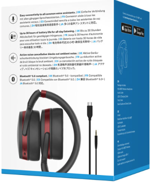 Sennheiser HD 458BT Over-Ear Noise Cancelling Bluetooth Headphones - Black