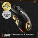 SteelSeries Aerox 9 Wireless World of Warcraft Edition MMO Gaming Mouse with 18 Programmable Buttons (M-00028)