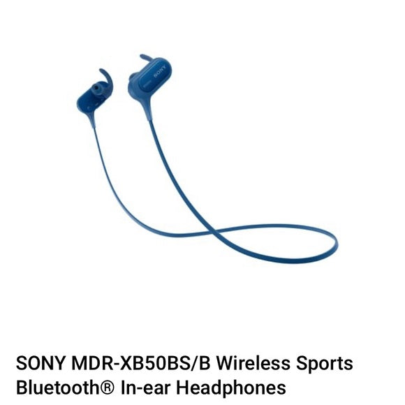 Sony Wireless Sports Headphone MDR-XB50BS Blue