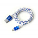 Câble Lightning vers USB à LED bleue pour iPhone Apple