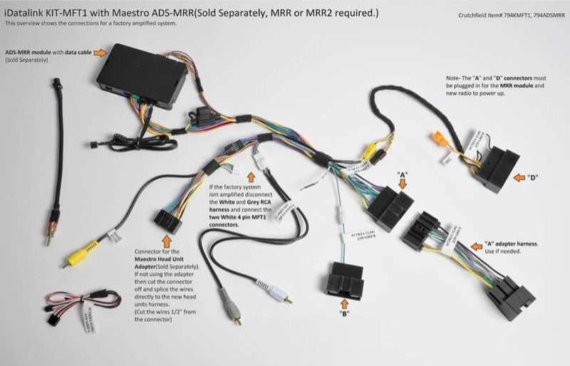 iDatalink KIT-MFT1 Dash and Wiring Kit Ford Vehicles 2011+