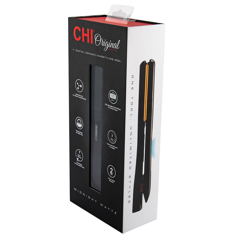 CHI CA2354 Digital Ceramic Hair Straightener - Midnight Matte