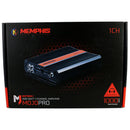 Amplificateur de caisson de basses mono Memphis Audio MJP1000.1 MOJO Pro — 1000 watts RMS x 1 à 1 ohm 