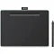 Wacom Intuos Medium Bluetooth Graphics Drawing Tablet, Portable for Teachers, Students and Creators, 4 Customizable ExpressKeys, Compatible with Chromebook Mac OS Android and Windows - Black open box