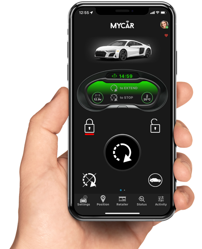 MyCar2 MC200-01 Smartphone Module with Tracking, Compitable With Most Digital Starters