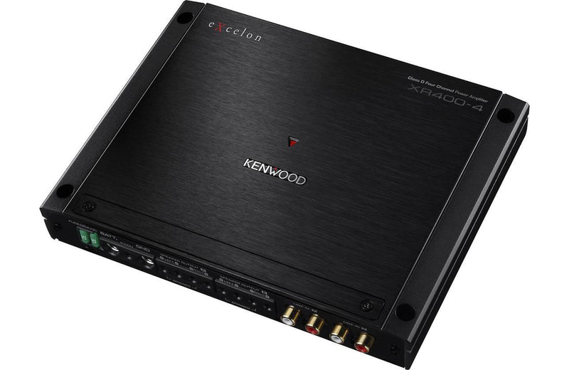 Kenwood Excelon XR400-4 4-Channel Car Amplifier — 75 watts RMS x 4 - Bass Electronics