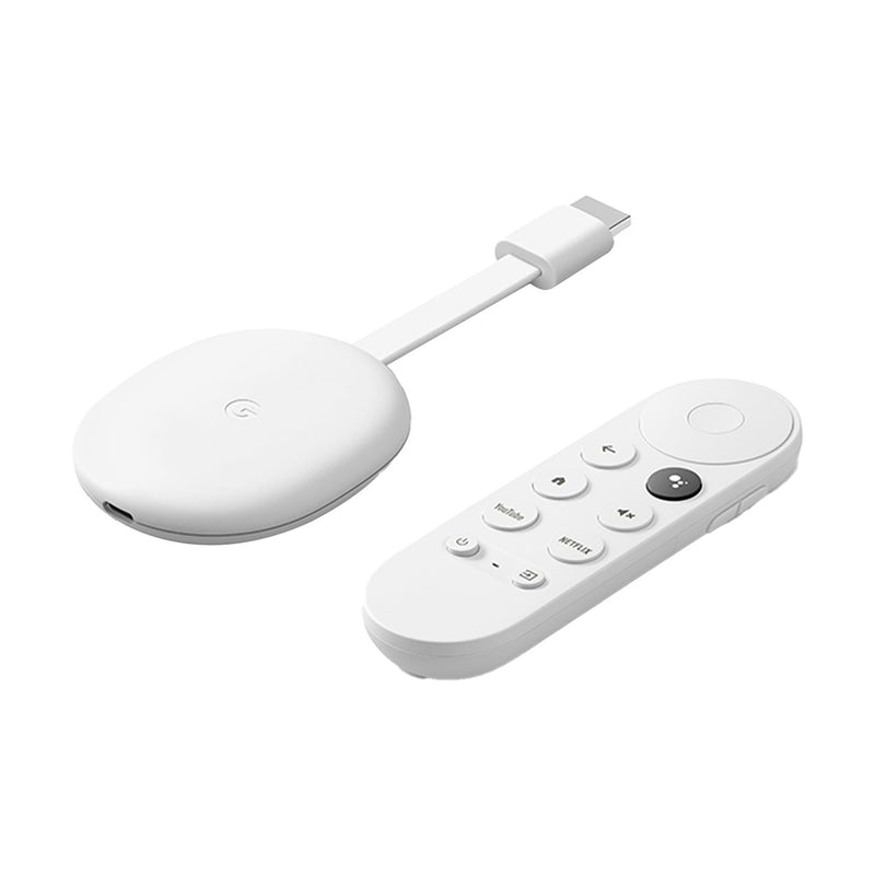 Google Chromecast 4K with Google TV - White - Bass Electronics