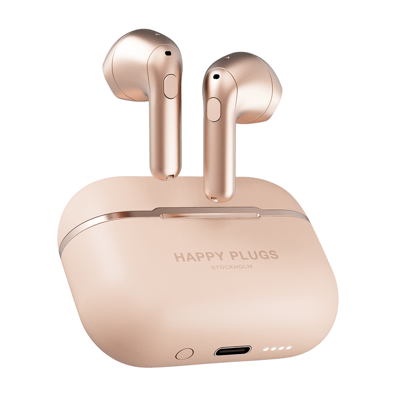 Happy Plugs Hope In-Ear Truly Wireless Headphones - White Marble - Bass Electronics