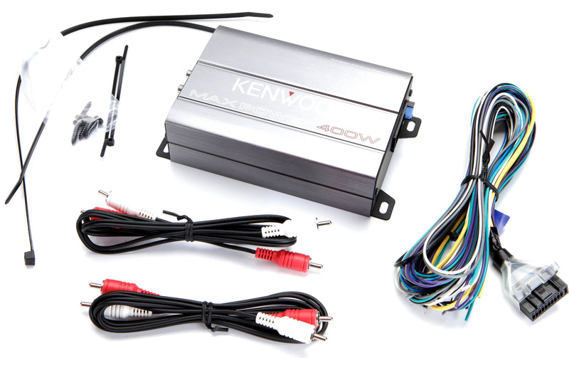 Kenwood KAC-M1814 Compact 4-channel amplifier — 45 watts RMS x 4 - Bass Electronics