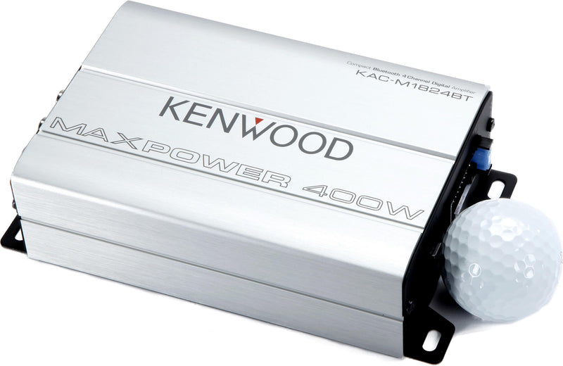 Kenwood KAC-M1824BT Compact 4-channel amplifier with Bluetooth® connectivity — 45 watts RMS x 4 - Bass Electronics