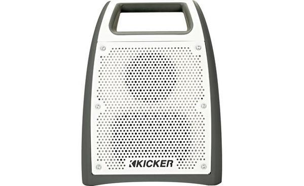 Kicker Bullfrog® BF200 Waterproof Bluetooth® speaker w/ FM tuner (Gray)