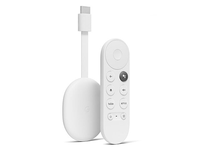 Google Chromecast 4K with Google TV - White - Bass Electronics