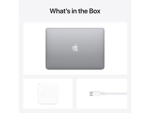 Apple MacBook Air (2020) 13.3” 512GB with M1 Chip, 8 Core CPU & 8 Core GPU - Space Grey - English - Bass Electronics