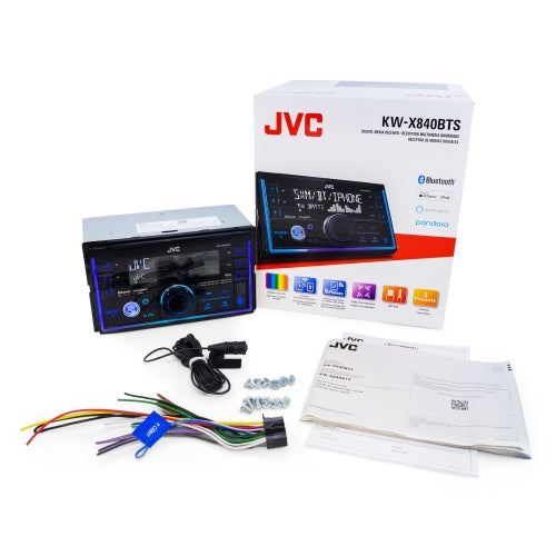 JVC 2-Din Digital Media 2-Line VA LCD Display AV Receiver with Bluetooth - Bass Electronics