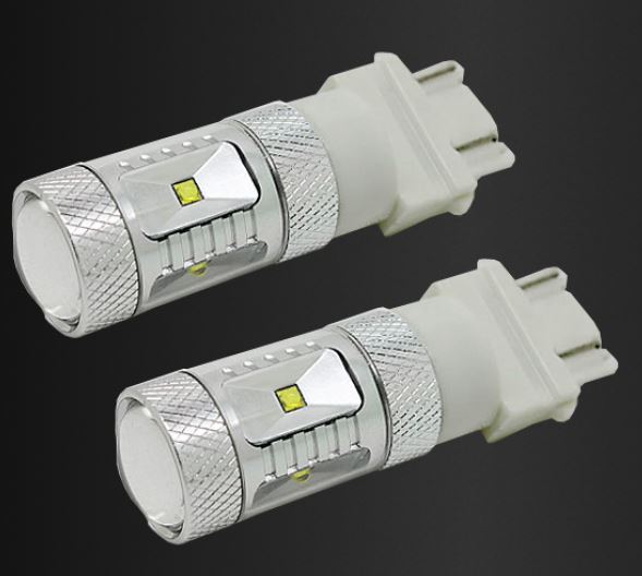 3157 LED Bulbs, Pair, 30 watts, Super White - Bass Electronics