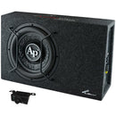 Audiopipe APSB-XF12AMP 12" Sealed Bass Enclosure 800W Max With Amplifier - Bass Electronics
