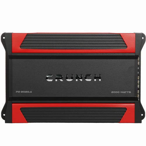 Crunch PZ-2020.4 2000W Powerzone 2 ohm Stable 4-Channel Class-A/B Car Amplifier - Bass Electronics