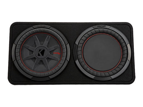 Kicker CompRT 12"(30cm) Subwoofer in Thin Profile Enclosure, 2-Ohm, 500W - Bass Electronics