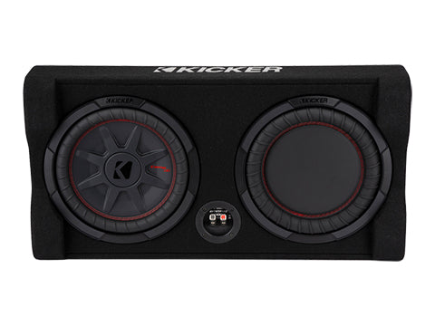 TRTP 10-inch (25cm) Thin Down Firing Subwoofer and Passive Radiator Enclosure, 2-Ohm - Bass Electronics
