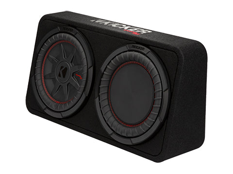 Kicker CompRT 8"(20cm) Subwoofer in Thin Profile Enclosure, 2-Ohm, 300W - Bass Electronics