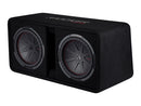 Kicker CompR 10"(25cm) Dual subwoofers in Vented Enclosure, 2-Ohm, 800W - Bass Electronics