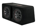 CompVR 12" (30cm) Dual subwoofers in Vented Enclosure, 2-Ohm, 800W - Bass Electronics