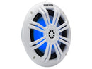 Kicker 6.5inch Marine Coaxial with 1/2inch Tweeters, w/ Blue LED White 4Ω - Bass Electronics