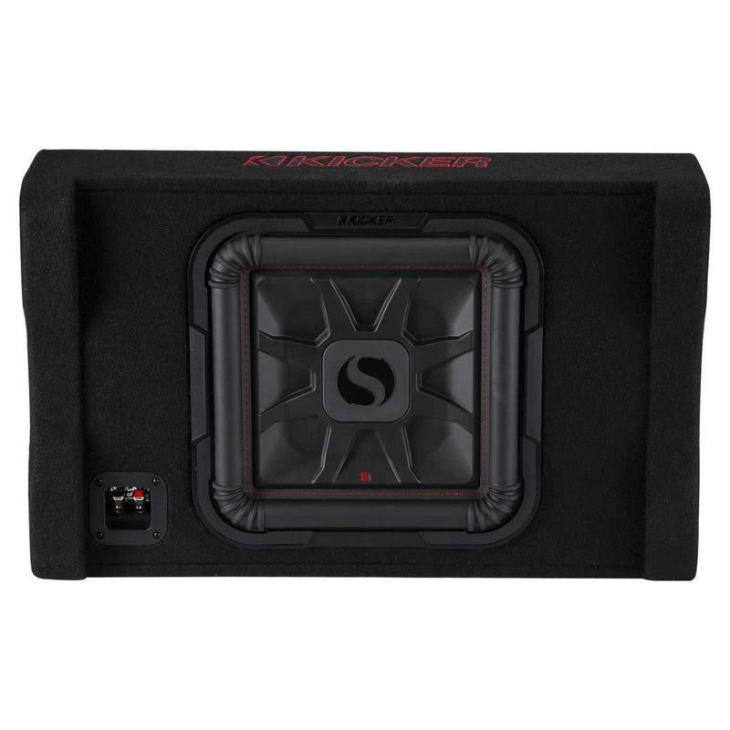 Kicker 49L7TDF102 1000W Peak (500W RMS) 10" 2-Ohm Shallow-mount Component Subwoofer with Enclosures - Bass Electronics
