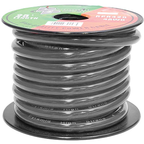 4 guage black ground wire sold per foot - Bass Electronics