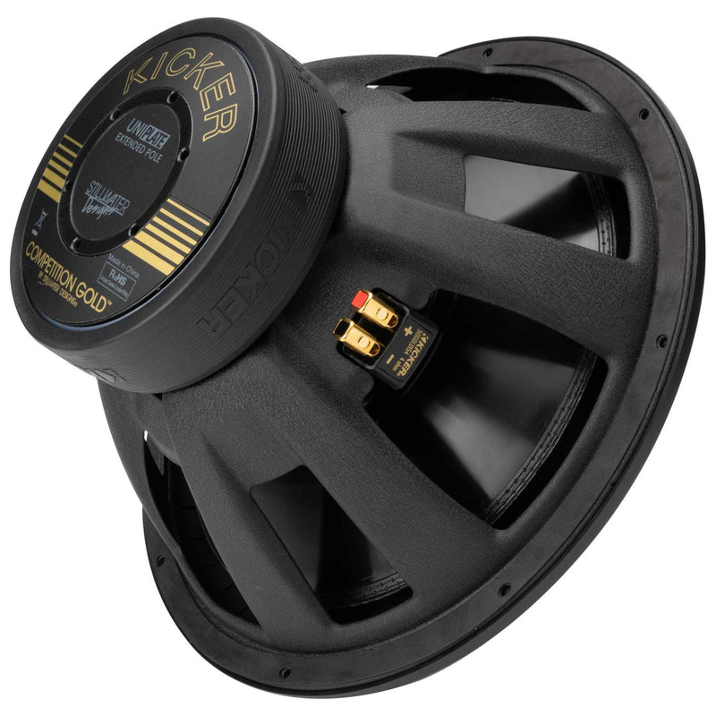 Kicker 50GOLD154 1600 Watts 15" Competition Gold Series Dual 4-Ohms Car Subwoofer