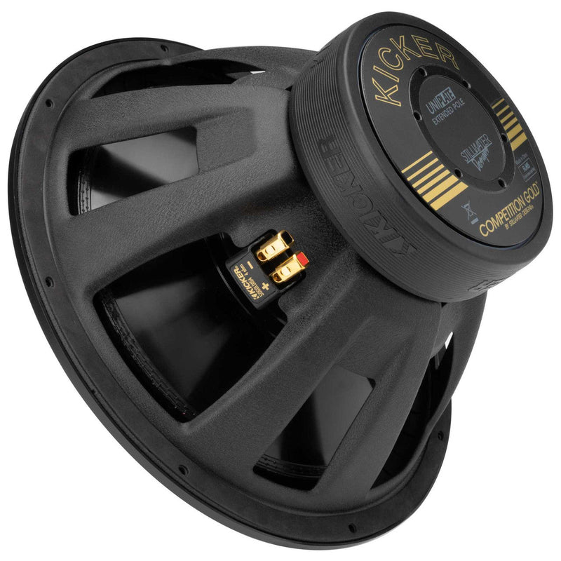 Kicker 50GOLD124 1000 Watts 12" Competition Gold Series Dual 4-Ohms Car Subwoofer