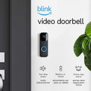 Blink Video Doorbell + Sync Module 2 | Two-way audio, HD video, motion and chime app alerts and Alexa enabled — wired or wire-free (Black) - Bass Electronics
