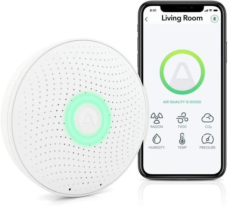 Airthings Wave Plus Indoor Air Quality Monitor with Radon Detection