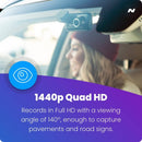 Nextbase 522GW 1440p Dash Cam w/ 3" HD Touch Screen Wi-Fi & Amazon Alexa Built In