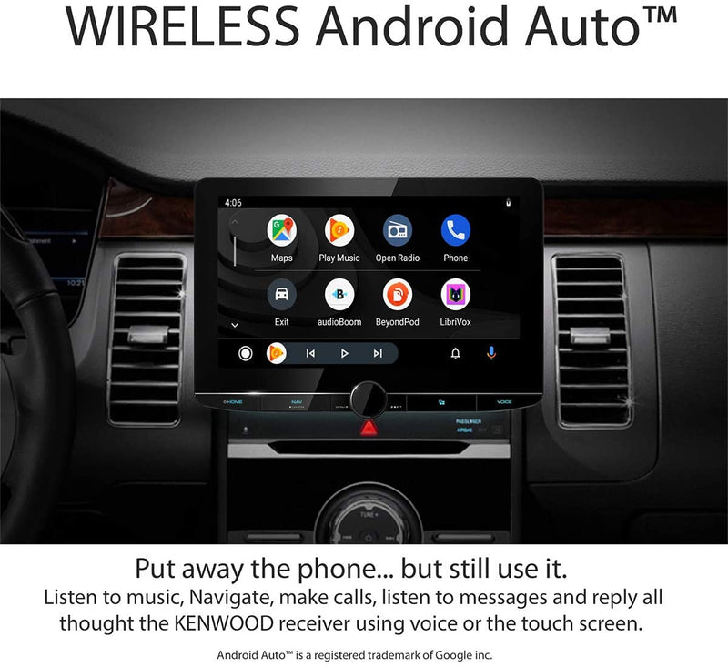 Kenwood XR 10.1" Apple CarPlay and Android Auto SriusXM Ready Digital Multimedia Receiver (DMX1057XR) - Bass Electronics
