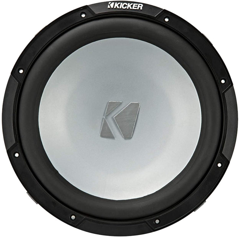 Kicker 45KM124 KM12 12-Inch (30cm) Weather-Proof Subwoofer for Enclosures, 4-Ohm, 250W - Bass Electronics