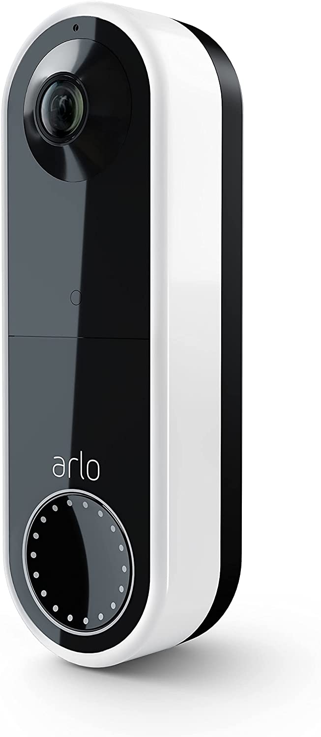 Arlo Essential Wire-Free Wi-Fi Video Doorbell - White - Bass Electronics