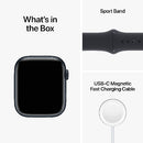 Apple Watch Series 8 (GPS) 45mm Midnight Aluminum Case with Midnight Sport Band - Medium/Large