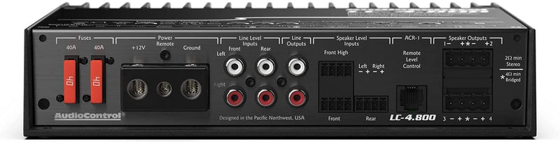 AudioControl LC-4.800 4/3/2 Channel High Power Amplifier with AccuBass - Bass Electronics