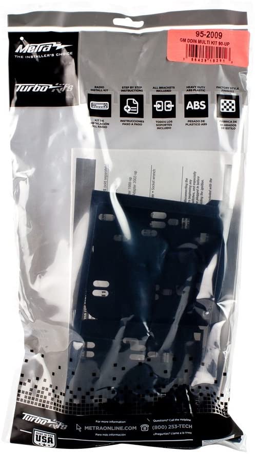 Metra 95-2009 Double DIN Installation Multi-Kit for Select 1995-2008 GM/Honda/Isuzu/Suzuki Vehicles (Black) - Bass Electronics