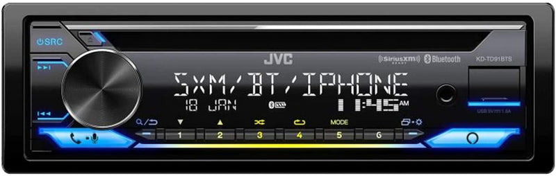 JVC KD-TD91BTS Bluetooth Car Stereo Receiver with USB - Bass Electronics