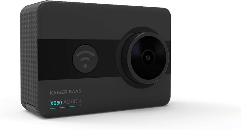 Kaiser Baas X250 Action Camera - Real 1080p/60fps, 4K upscaled, 5 MP, F2.8 6G Lens, 150° FOV, Includes Mount Accessories & Underwater Case - Bass Electronics