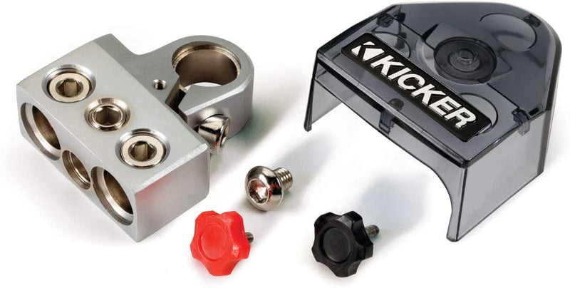 Kicker 46BT4 BT4 – Pos/Neg battery terminal, 1/0-8 AWG (2), 4-8 AWG (1) - Bass Electronics