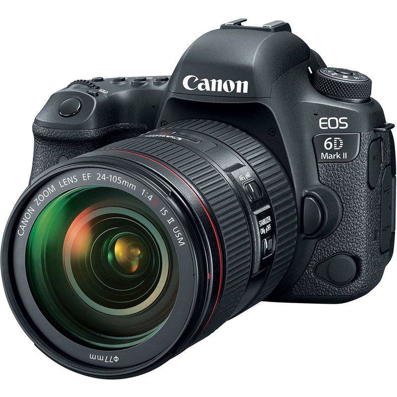 Canon EOS 6D Mark II Full Frame DSLR Camera with 24-105mm IS USM Lens Kit - Bass Electronics