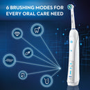 Oral-B 7000 SmartSeries Rechargeable Power Electric Toothbrush with 3 Replacement Brush Heads, Bluetooth Connectivity and Travel Case, White, Powered - Bass Electronics