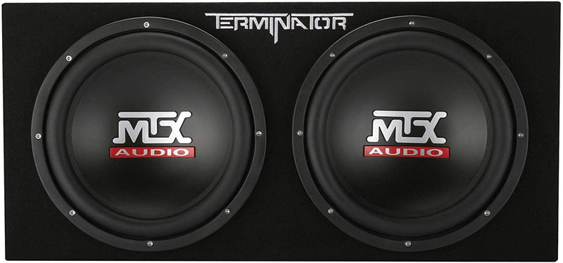 MTX Audio TNP212DV Dual 12" Subwoofer Vented Enclosure with Amplifier - Bass Electronics