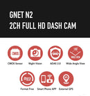 GNET N2 Front And Rear Full HD 1080p Dash Cam with Wi-Fi and Hardwire
