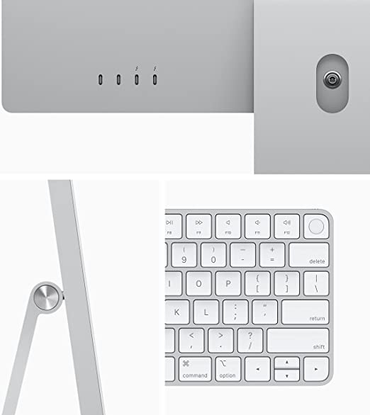 Apple iMac 24" (Spring 2021) - Silver (Apple M1 Chip / 8-Core GPU / 256GB SSD / 8GB RAM) - English - Bass Electronics